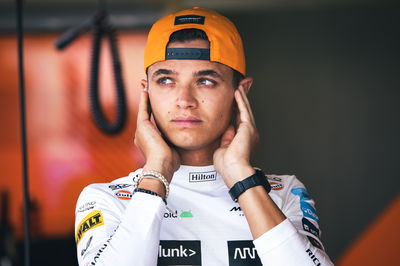 Lando Norris (GBR) ) McLaren. Kejuaraan Dunia Formula 1, Rd 8, Grand Prix Azerbaijan, Sirkuit Jalan Baku, Azerbaijan,