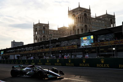 Lewis Hamilton (GBR) Mercedes AMG F1 W13. Formula 1 World Championship, Rd 8, Azerbaijan Grand Prix, Baku Street Circuit,