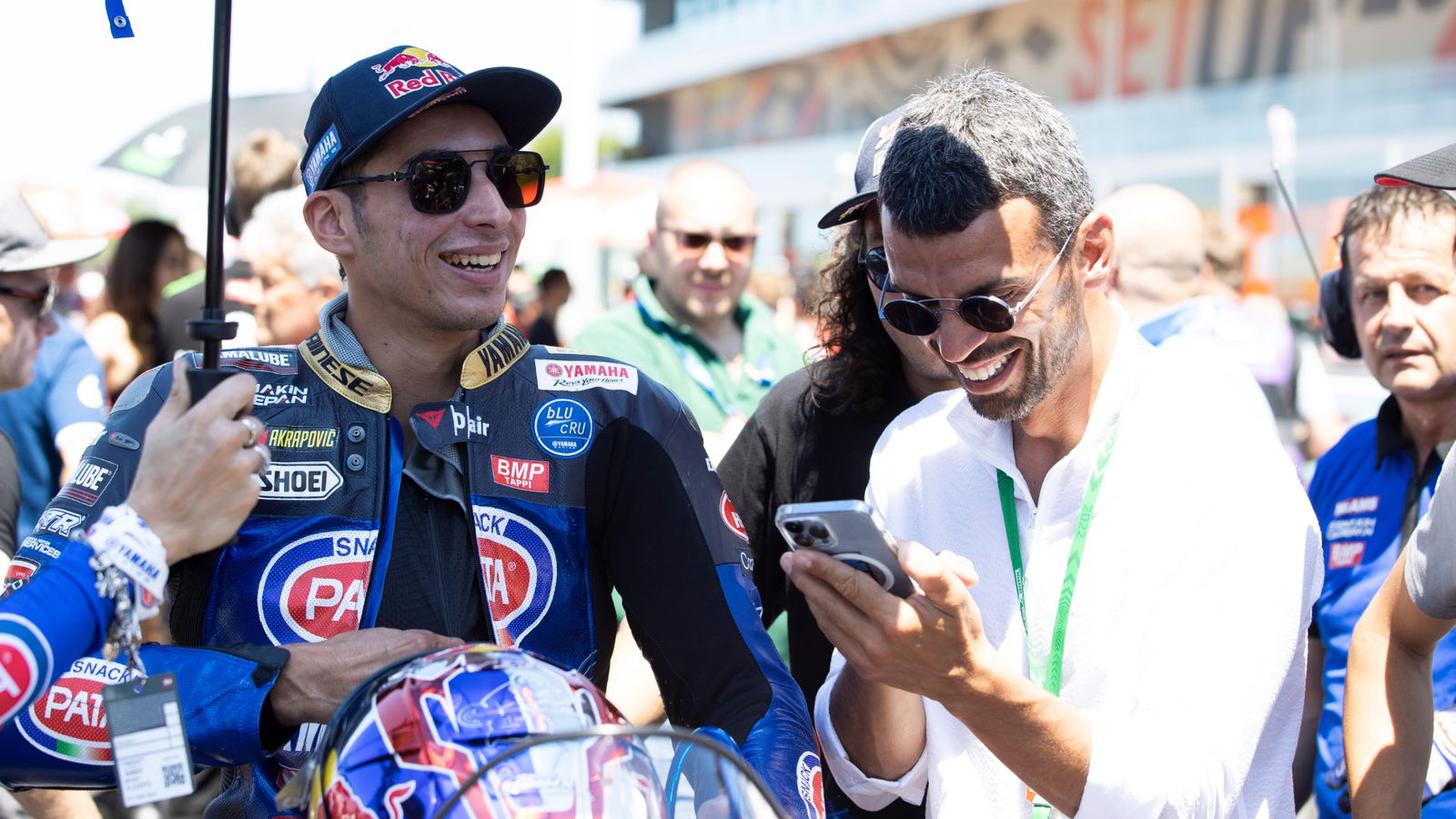 Toprak Razgatlioglu and Kenan Sofuoglu, Misano WorldSBK race1, 11 June