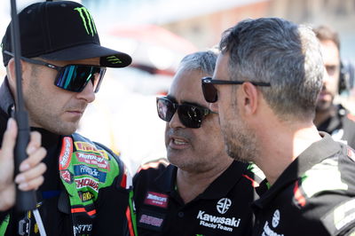 Jonathan Rea, Pere] Riba dan Fabien Foret, balapan Misano WorldSBK1, 11 Juni