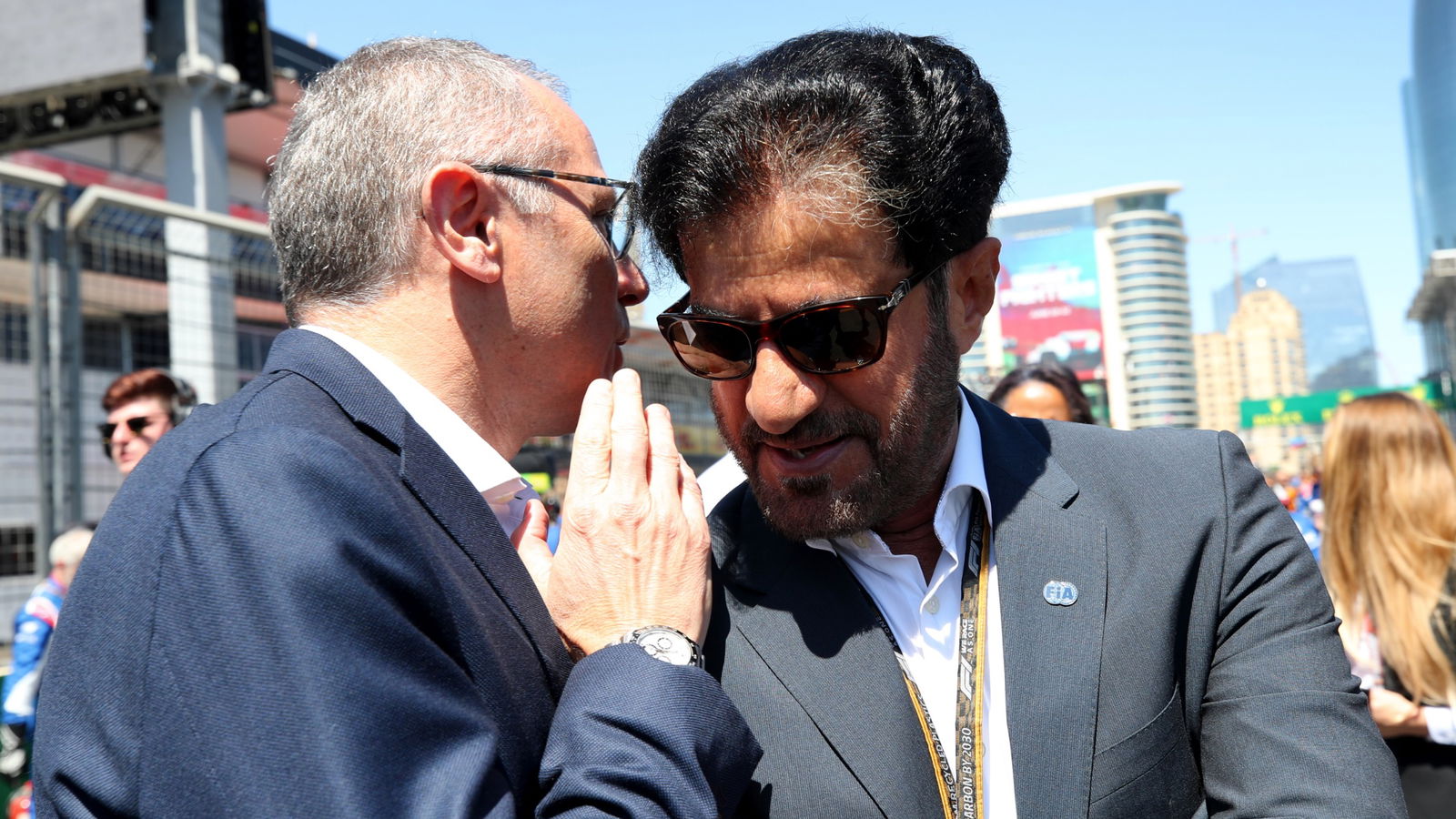 (L to R): Stefano Domenicali (ITA) 