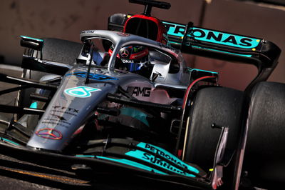 George Russell (GBR) Mercedes AMG F1 W13. Formula 1 World Championship, Rd 8, Azerbaijan Grand Prix, Baku Street Circuit,