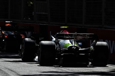 Lewis Hamilton (GBR) Mercedes AMG F1 W13. Formula 1 World Championship, Rd 8, Azerbaijan Grand Prix, Baku Street Circuit,