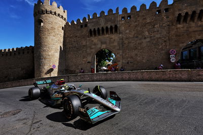 Lewis Hamilton (GBR) Mercedes AMG F1 W13. Formula 1 World Championship, Rd 8, Azerbaijan Grand Prix, Baku Street Circuit,