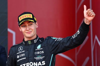 3rd place George Russell (GBR) Mercedes AMG F1 W13. Formula 1 World Championship, Rd 8, Azerbaijan Grand Prix, Baku Street