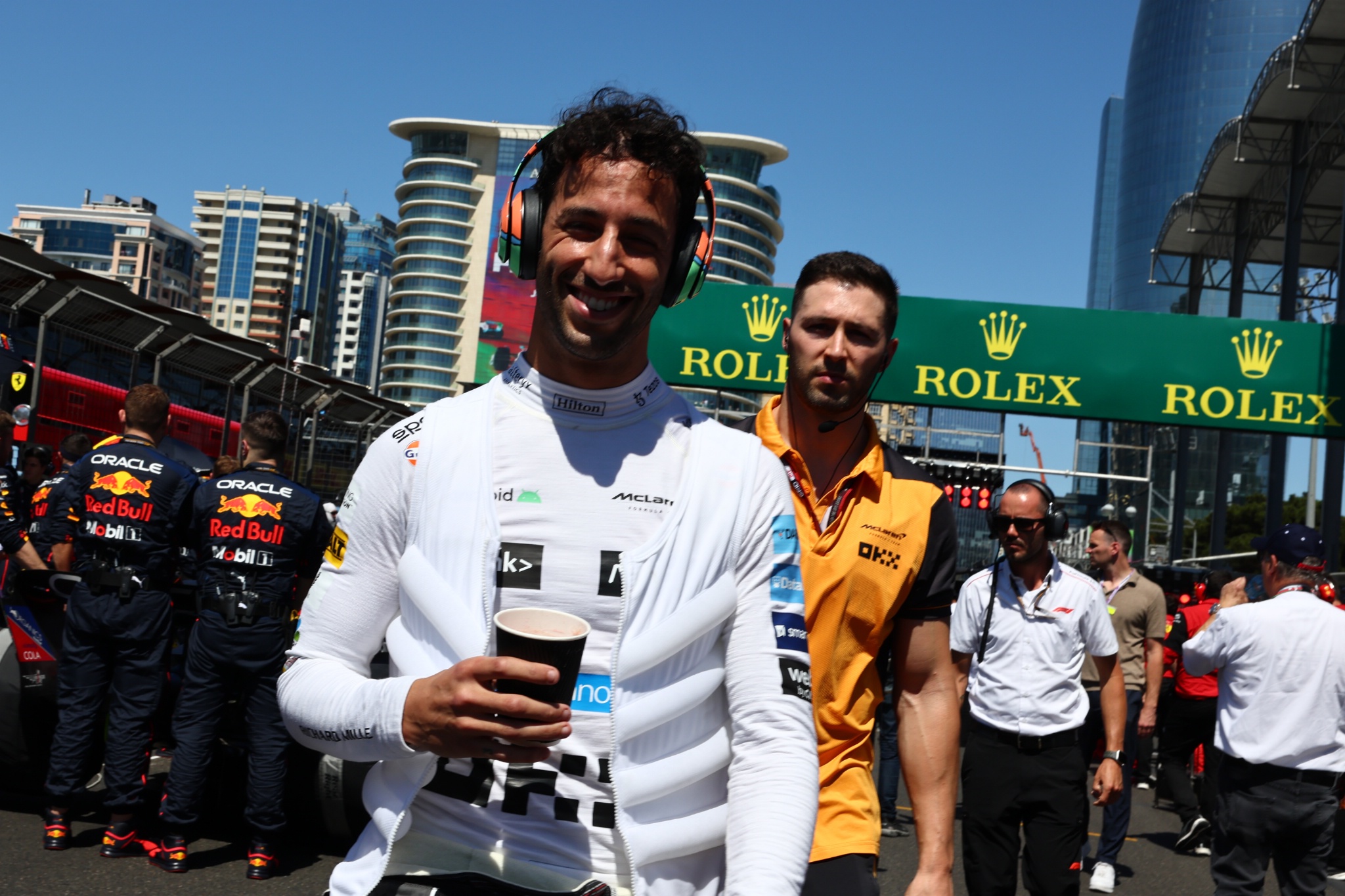 Daniel Ricciardo (AUS) McLaren MCL36. Formula 1 World Championship, Rd 8, Azerbaijan Grand Prix, Baku Street Circuit,