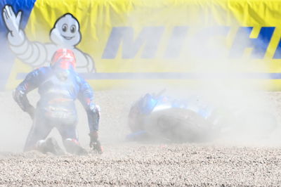 Alex Rins crash, German MotoGP, 17 June