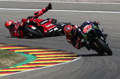 Francesco Bagnaia crash, German MotoGP race, 19 June