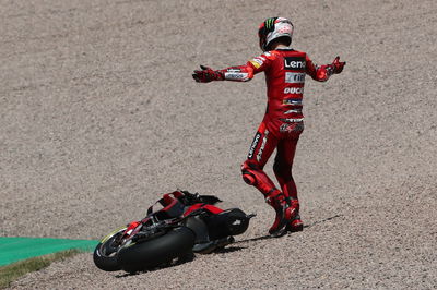 Francesco Bagnaia crash, balapan MotoGP Jerman, 19 June