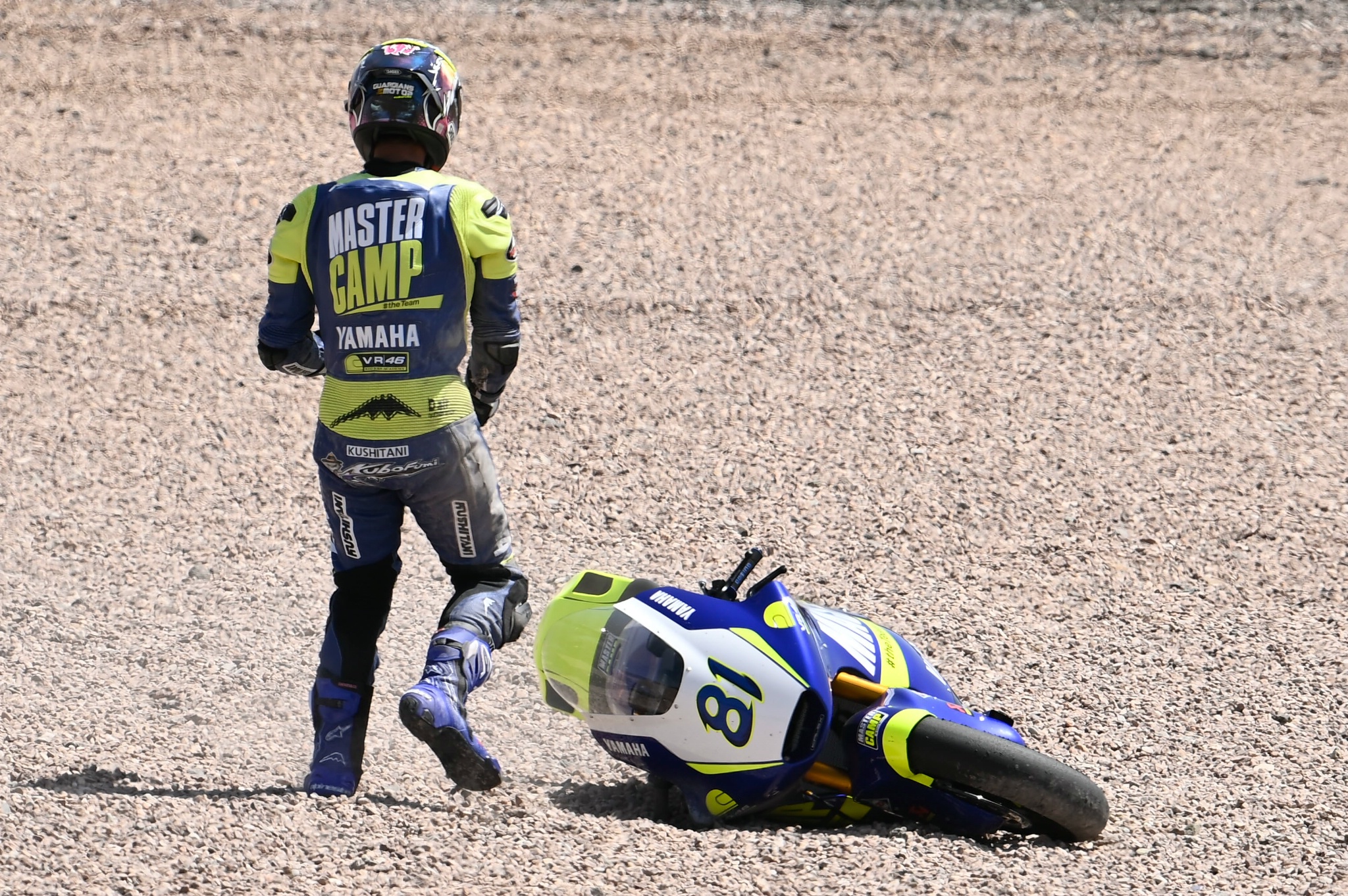 Keminth Kubo crash, Moto2 race, German MotoGP, 19 June