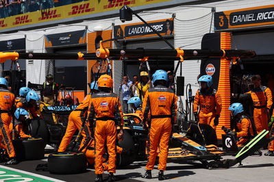 Lando Norris (GBR) McLaren MCL36 pit stop. Formula 1 World Championship, Rd 9, Canadian Grand Prix, Montreal, Canada, Race