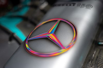 Mercedes AMG F1 W13 - Mercedes logo. Formula 1 