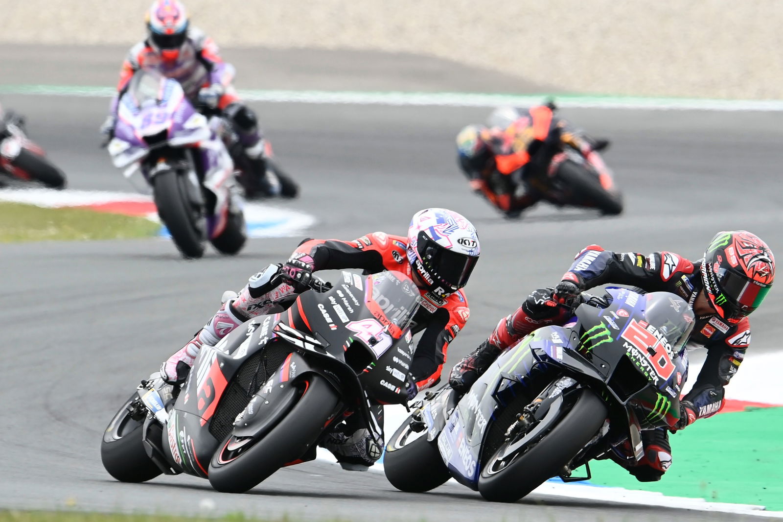 Fabio Quartararo Yamaha, Aleix Espargaro Aprilia, MotoGP Assen