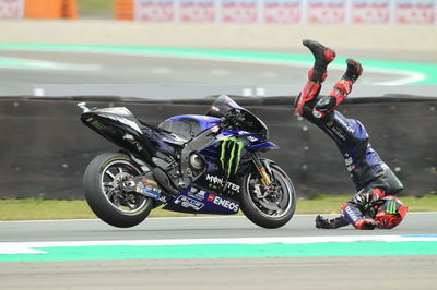 Fabio Quartararo crash, MotoGP race, Dutch MotoGP. 26 June