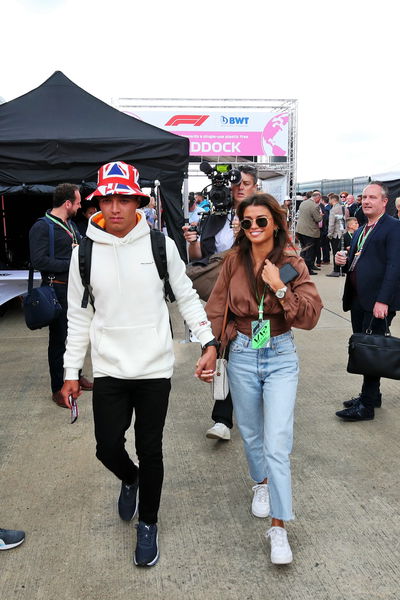 Lando Norris (GBR) McLaren with his girlfriend Luisinha Oliveira (POR). Formula 1 World Championship, Rd 10, British Grand