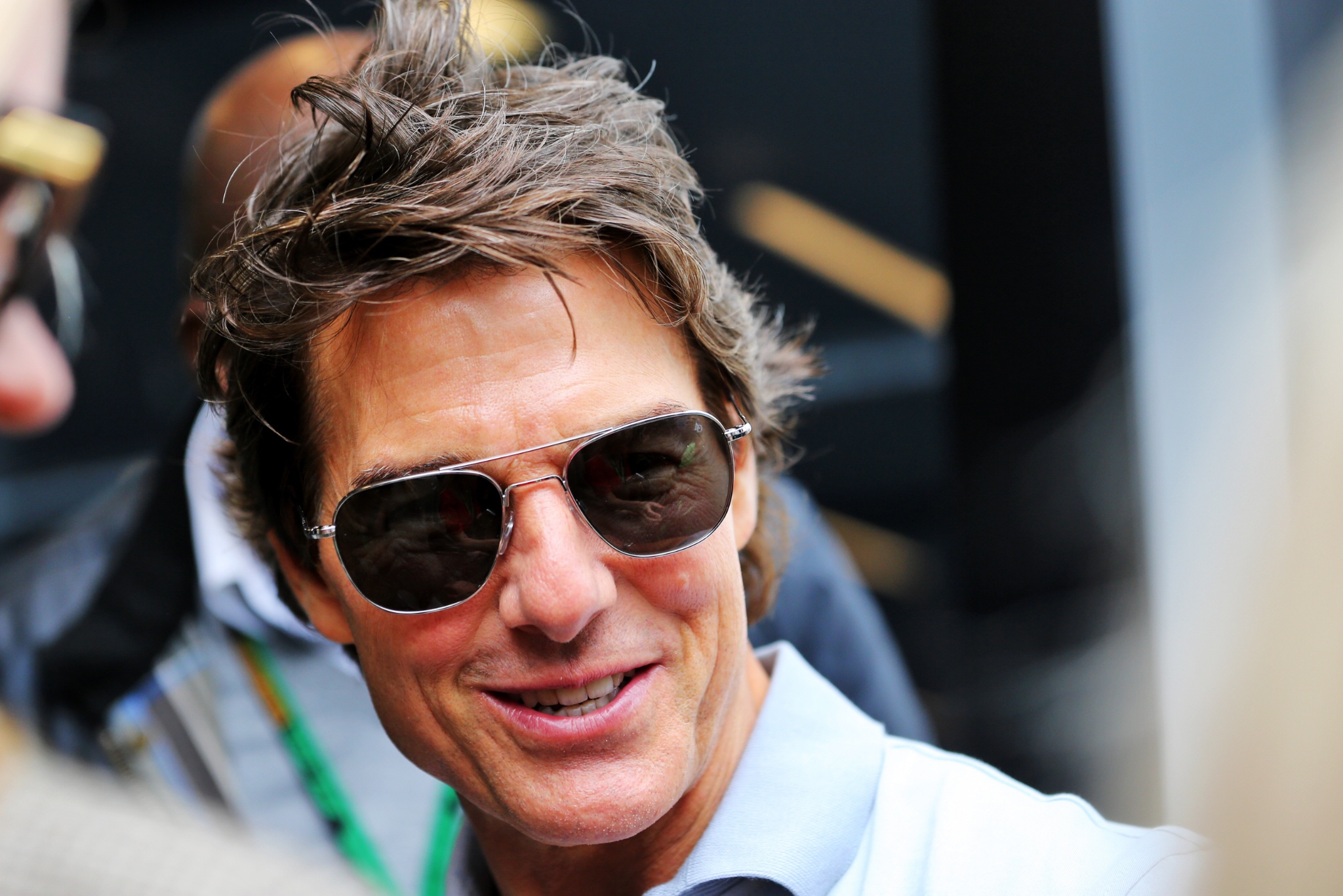 Tom Cruise (AS) ) Aktor. Kejuaraan Dunia Formula 1, Rd 10, Grand Prix Inggris, Silverstone, Inggris, Race Day.-