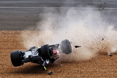 Guanyu Zhou (CHN) ) Alfa Romeo F1 Tim C42 mogok di awal balapan. Kejuaraan Dunia Formula 1, Rd 10, Inggris