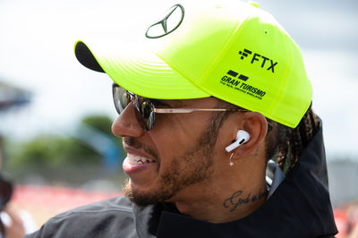 Lewis Hamilton (GBR) Mercedes AMG F1 on the drivers parade. Formula 1 World Championship, Rd 10, British Grand Prix,