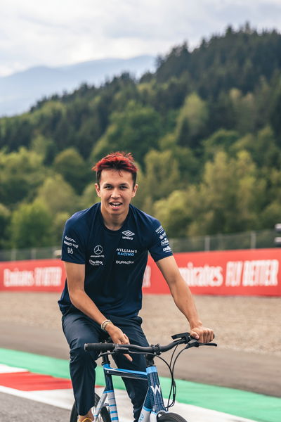 Alexander Albon (THA) Williams Racing rides the circuit. Formula 1 World Championship, Rd 11, Austrian Grand Prix,