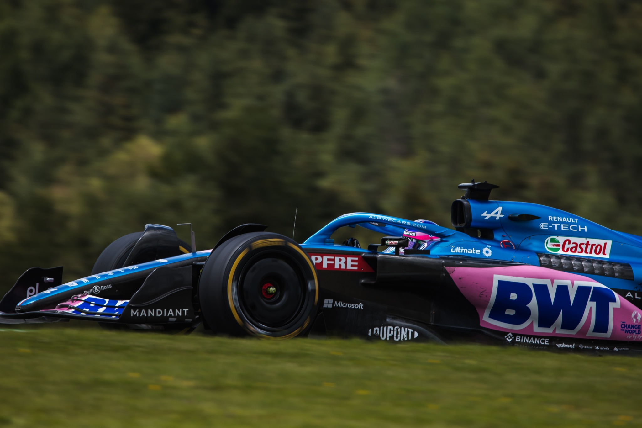 Fernando Alonso (ESP) ) Alpine F1 Team A522. Kejuaraan Dunia Formula 1, Rd 11, Grand Prix Austria, Spielberg, Austria,