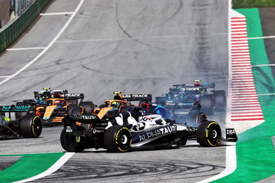 Pierre Gasly (FRA) AlphaTauri AT03 at the start. Formula 1 World Championship, Rd 11, Austrian Grand Prix, Spielberg,