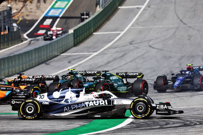 Pierre Gasly (FRA) AlphaTauri AT03 at the start. Formula 1 World Championship, Rd 11, Austrian Grand Prix, Spielberg,