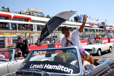 Lewis Hamilton (GBR) Mercedes AMG F1 on the drivers parade. Formula 1 World Championship, Rd 12, French Grand Prix, Paul