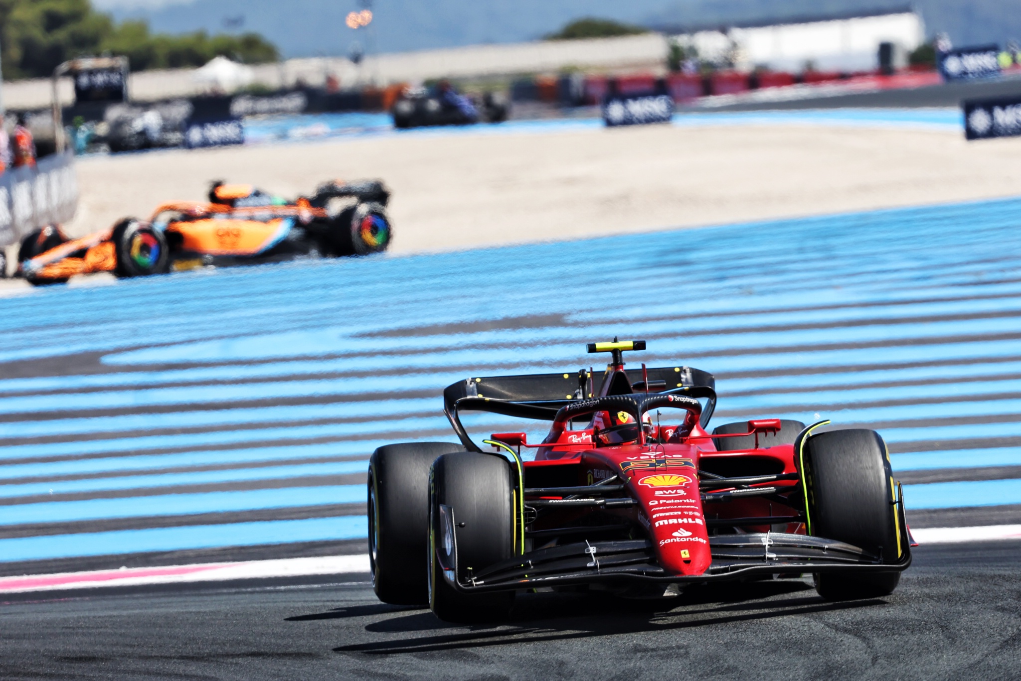 Carlos Sainz Jr ( ESP) Ferrari F1-75. Kejuaraan Dunia Formula 1, Rd 12, Grand Prix Prancis, Paul Ricard, France, Race