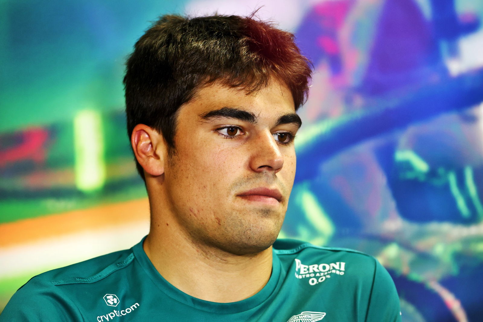 Lance Berjalan-jalan (CDN) ) Tim F1 Aston Martin dalam Konferensi Pers FIA. Kejuaraan Dunia Formula 1, Rd 13, Hungarian Grand