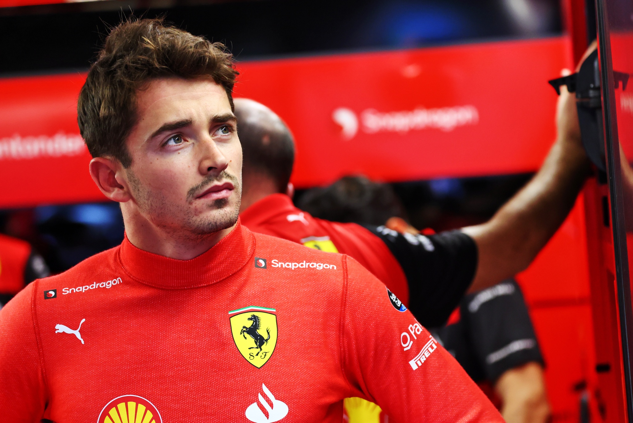 Charles Leclerc (MON) ) Ferrari. Kejuaraan Dunia Formula 1, Rd 13, Grand Prix Hungaria, Budapest, Hungaria, Qualifying