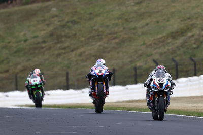 Scott Redding, Toprak Razgatlioglu and Jonathan Rea, Czech WorldSBK Race1, 30 July