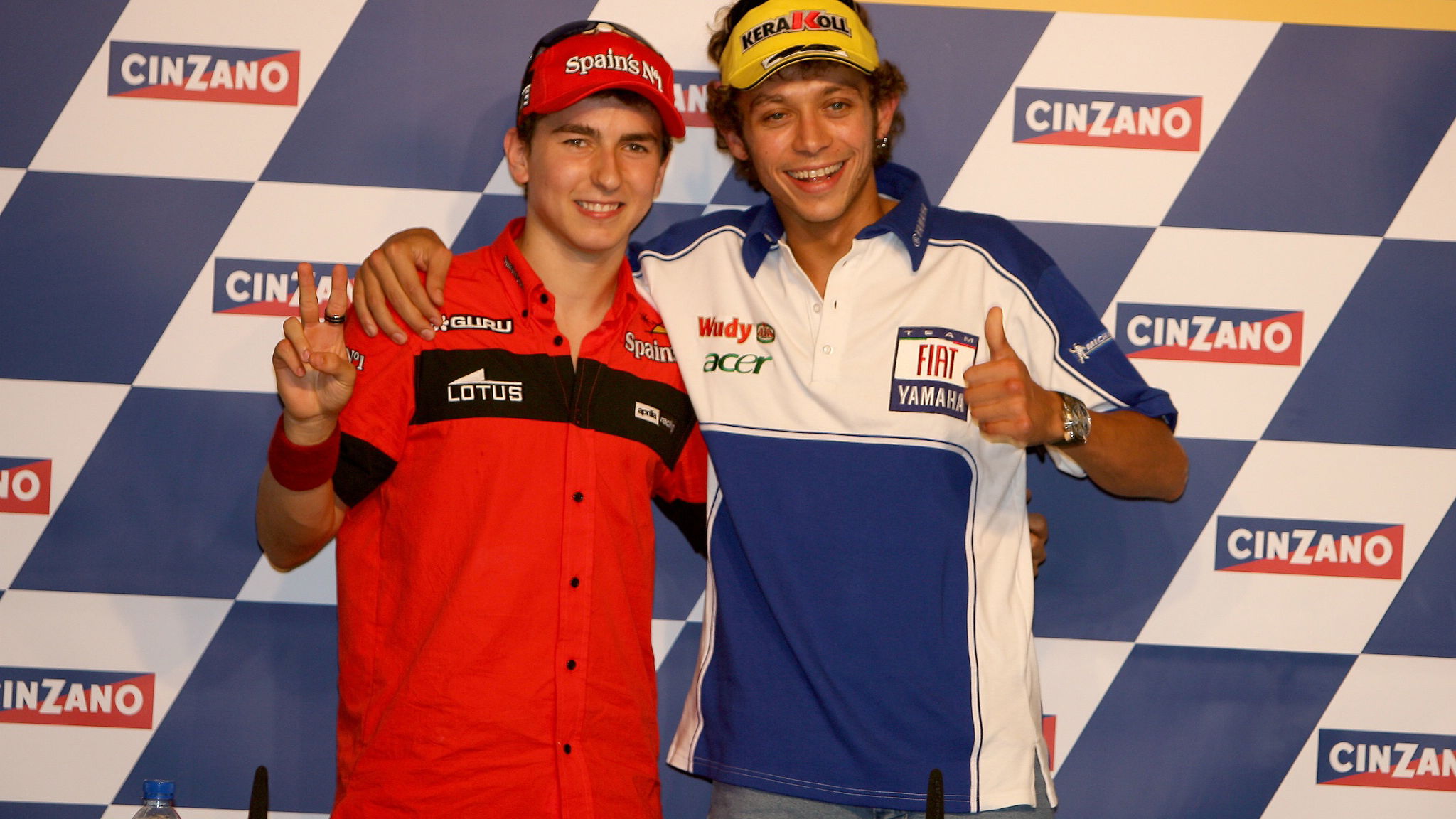 Valentino Rossi (ITA), Yamaha Factory Racing Team, Yamaha M1, 46, 2007 MotoGP World Championship,
Jorge Lorenzo (ESP),