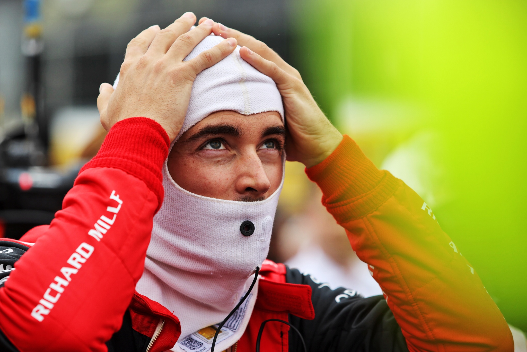 Charles Leclerc (MON) ) Ferrari di grid. Kejuaraan Dunia Formula 1, Rd 13, Hungarian Grand Prix, Budapest, Hungaria,