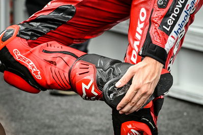 Francesco Bagnaia, worn boot, MotoGP race, Austrian MotoGP 21 August