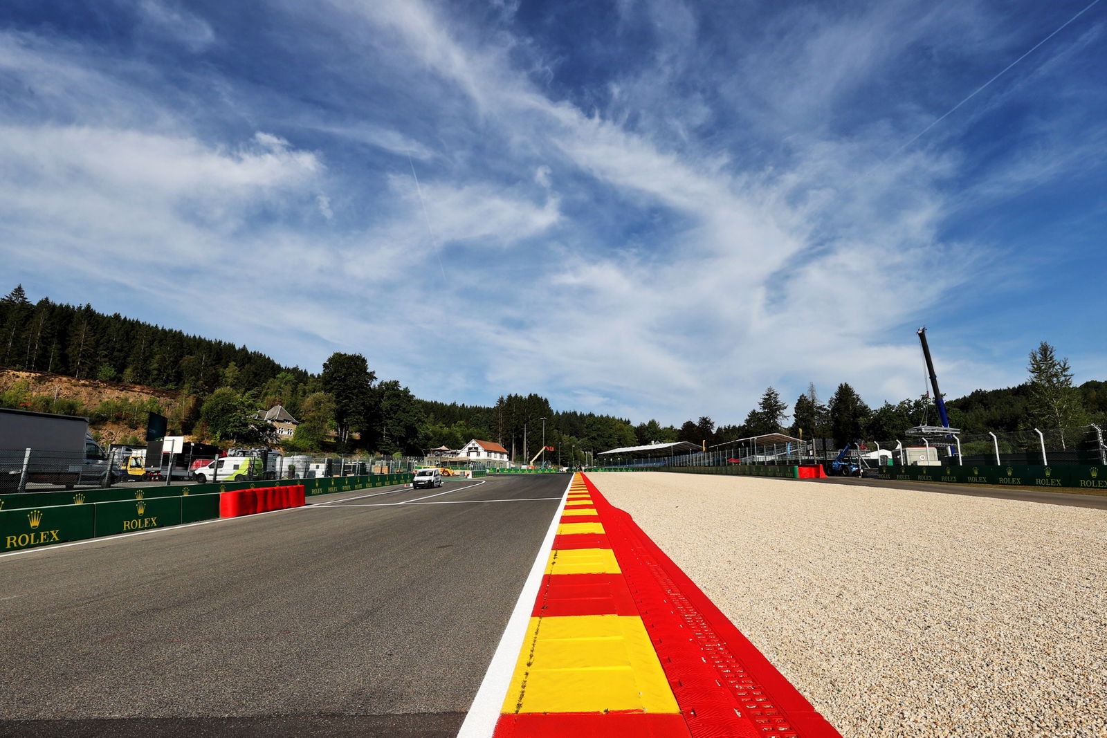 Circuit atmosphere - kerb detail. Formula 1 World Championship, Rd 14, Belgian Grand Prix, Spa Francorchamps, Belgium,