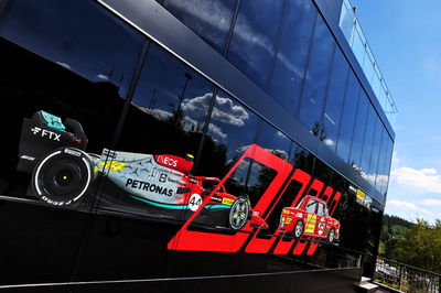 Paddock atmosphere - Mercedes AMG F1 motorhome. Formula 1 World Championship, Rd 14, Belgian Grand Prix, Spa