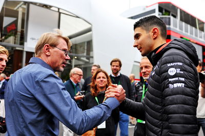 (L to R): Mika Hakkinen (FIN) 