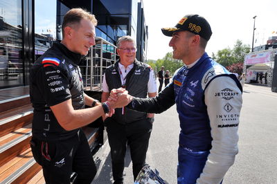 (L to R): Laurent Rossi (FRA) Alpine Chief Executive Officer with Otmar Szafnauer (USA) Alpine F1 Team, Team Principal and