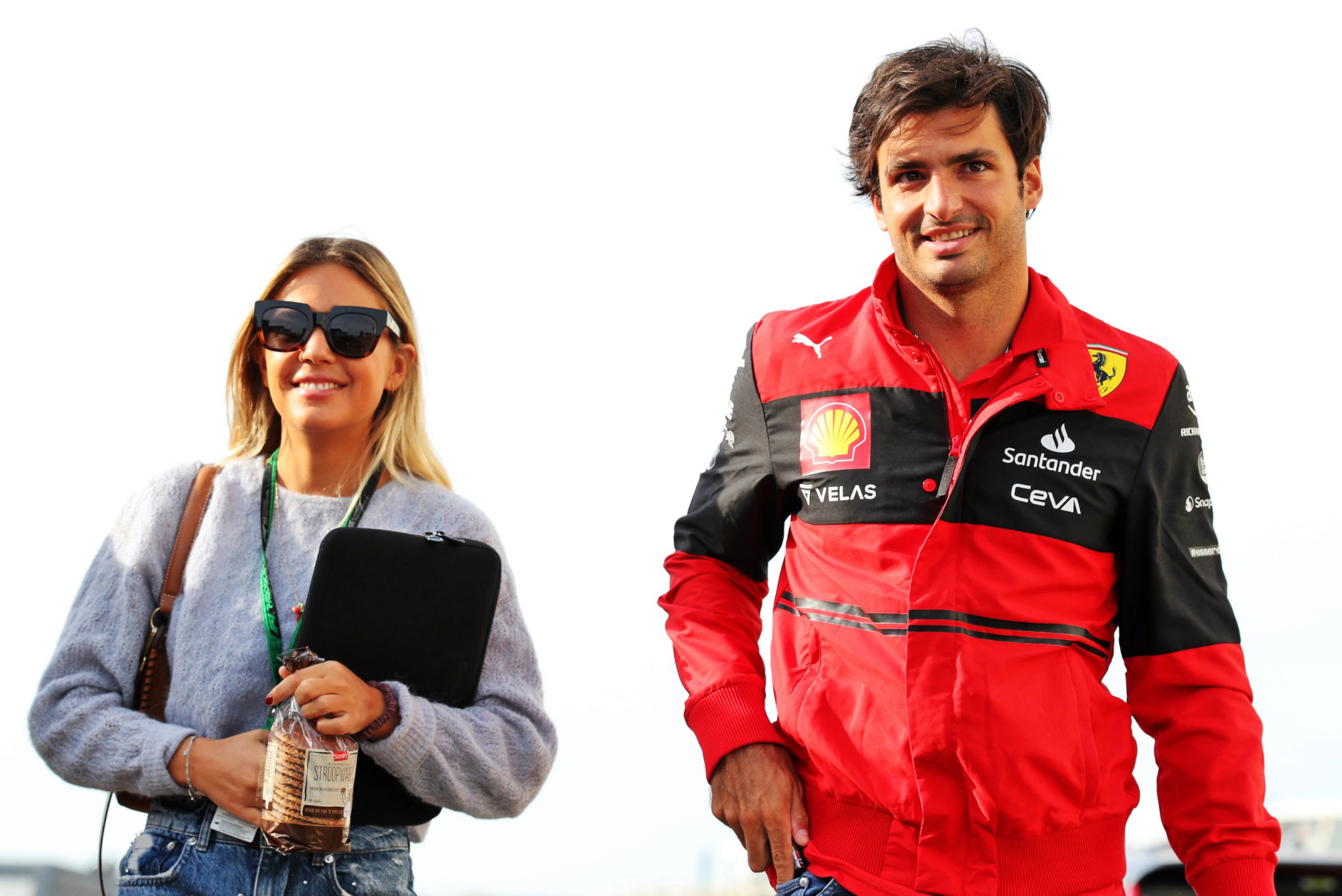 Carlos Sainz Jr (ESP) Ferrari with his girlfriend Isabel Hernaez. Formula 1 World Championship, Rd 14, Dutch Grand Prix,