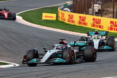 George Russell (GBR) Mercedes AMG F1 W13. Kejuaraan Dunia Formula 1, Rd 14, Grand Prix Belanda, Zandvoort, Belanda,