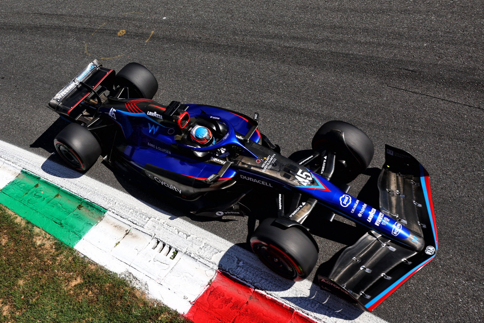 Alexander Albon (THA) ) Williams Racing FW44. Kejuaraan Dunia Formula 1, Rd 16, Grand Prix Italia, Monza, Italia,
