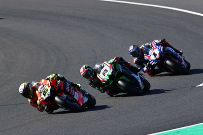 Alvaro Bautista, Toprak Razgatlioglu and Jonathan Rea, French WorldSBK Superpole race, 11 September