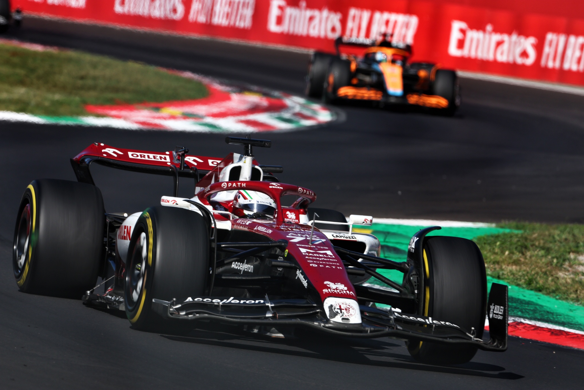 Valtteri Bottas (FIN) Alfa Romeo F1 Team C42. Kejuaraan Dunia Formula 1, Rd 16, Grand Prix Italia, Monza, Italia, Race