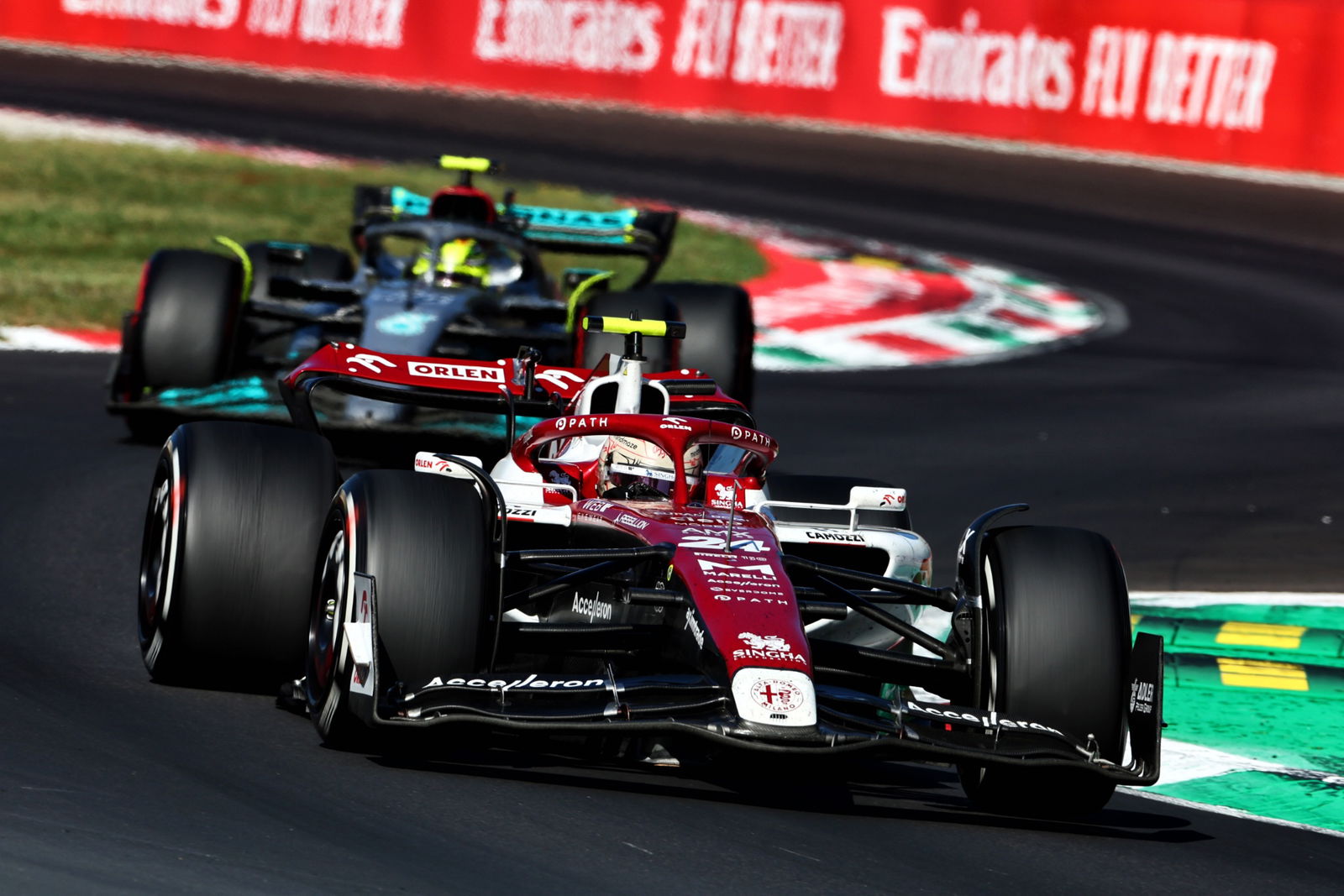 Guanyu Zhou (CHN) Alfa Romeo F1 Team C42. Formula 1 World Championship, Rd 16, Italian Grand Prix, Monza, Italy, Race