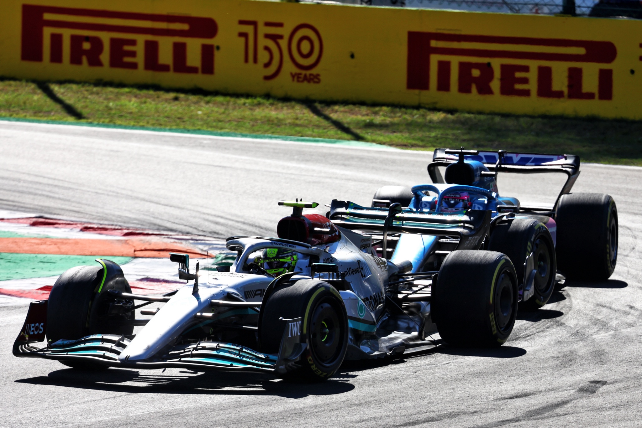Lewis Hamilton (GBR) Mercedes AMG F1 W13. Formula 1 World Championship, Rd 16, Italian Grand Prix, Monza, Italy, Race