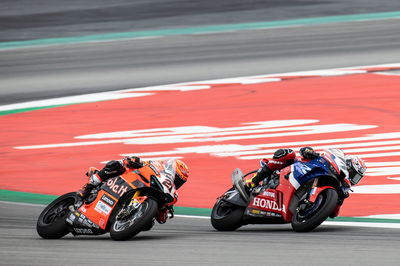 Iker Lecuona and Michael Ruben Rinaldi, Catalunya WSBK Race1, 24 September