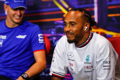 Lewis Hamilton (GBR) Mercedes AMG F1 in the FIA Press Conference. Formula 1 World Championship, Rd 17, Singapore Grand