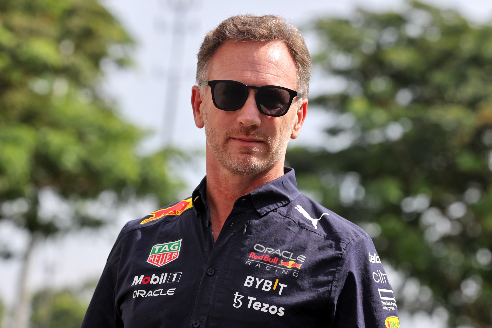 Christian Horner (GBR) ) Kepala Tim Balap Red Bull. Kejuaraan Dunia Formula 1, Rd 17, Grand Prix Singapura, Marina