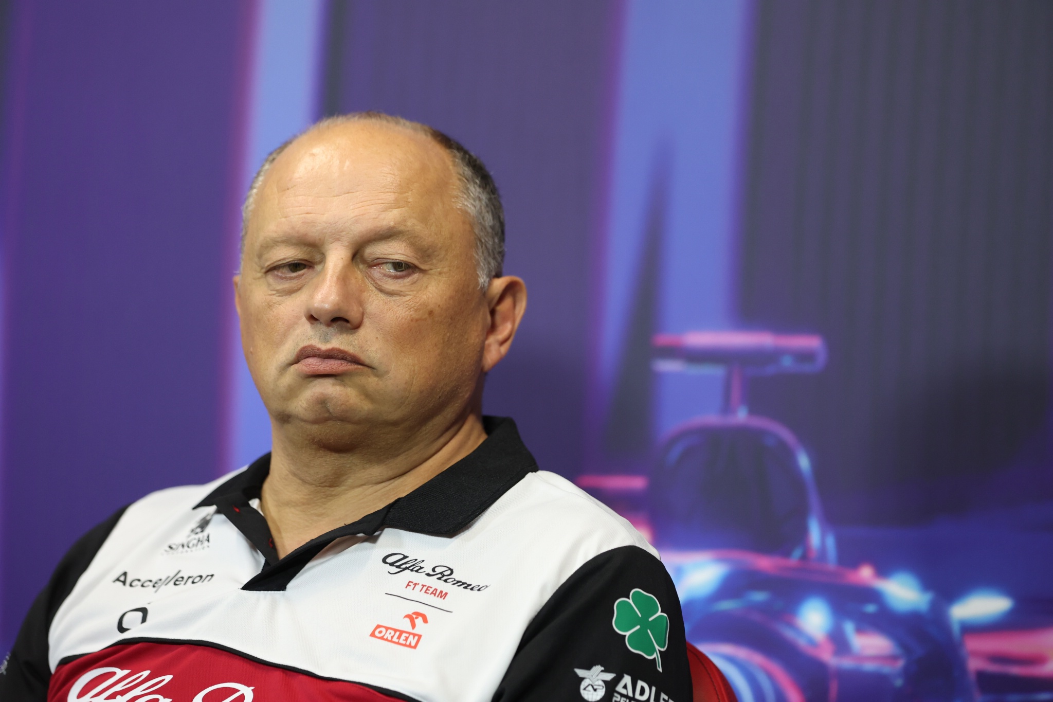 Frederic Vasseur (FRA ) Kepala Tim F1 Alfa Romeo dalam Konferensi Pers FIA Kejuaraan Dunia Formula 1, Rd 17,