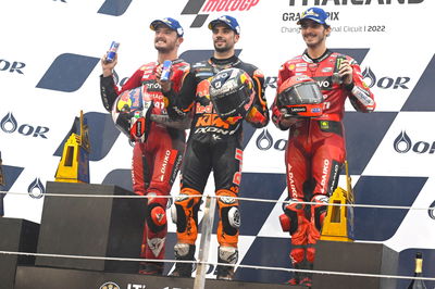 Jack Miller, Miguel] Oliveira, Francesco Bagnaia, MotoGP race, Thailand MotoGP 2 October